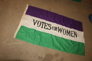 A Votes For Women's Suffragettes type flag