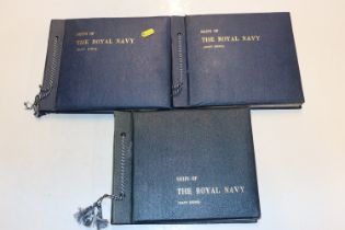 Three albums "Ships of The Royal Navy"