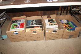 Four boxes of various cookery books etc.