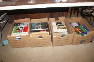 Four boxes of various cookery books etc.