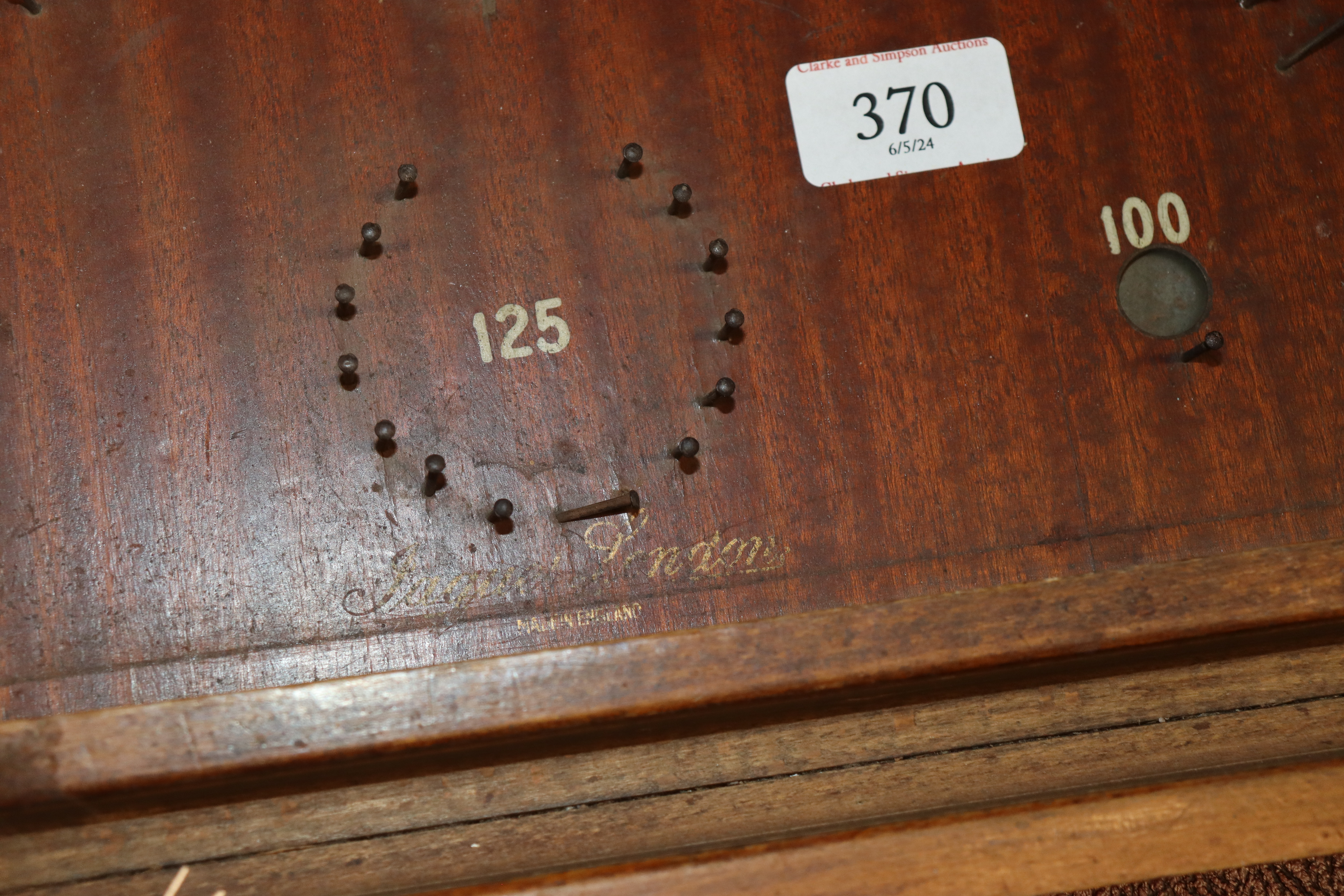 A Jaques Hit-a-Pin bagatelle board and a Solitaire - Image 2 of 2