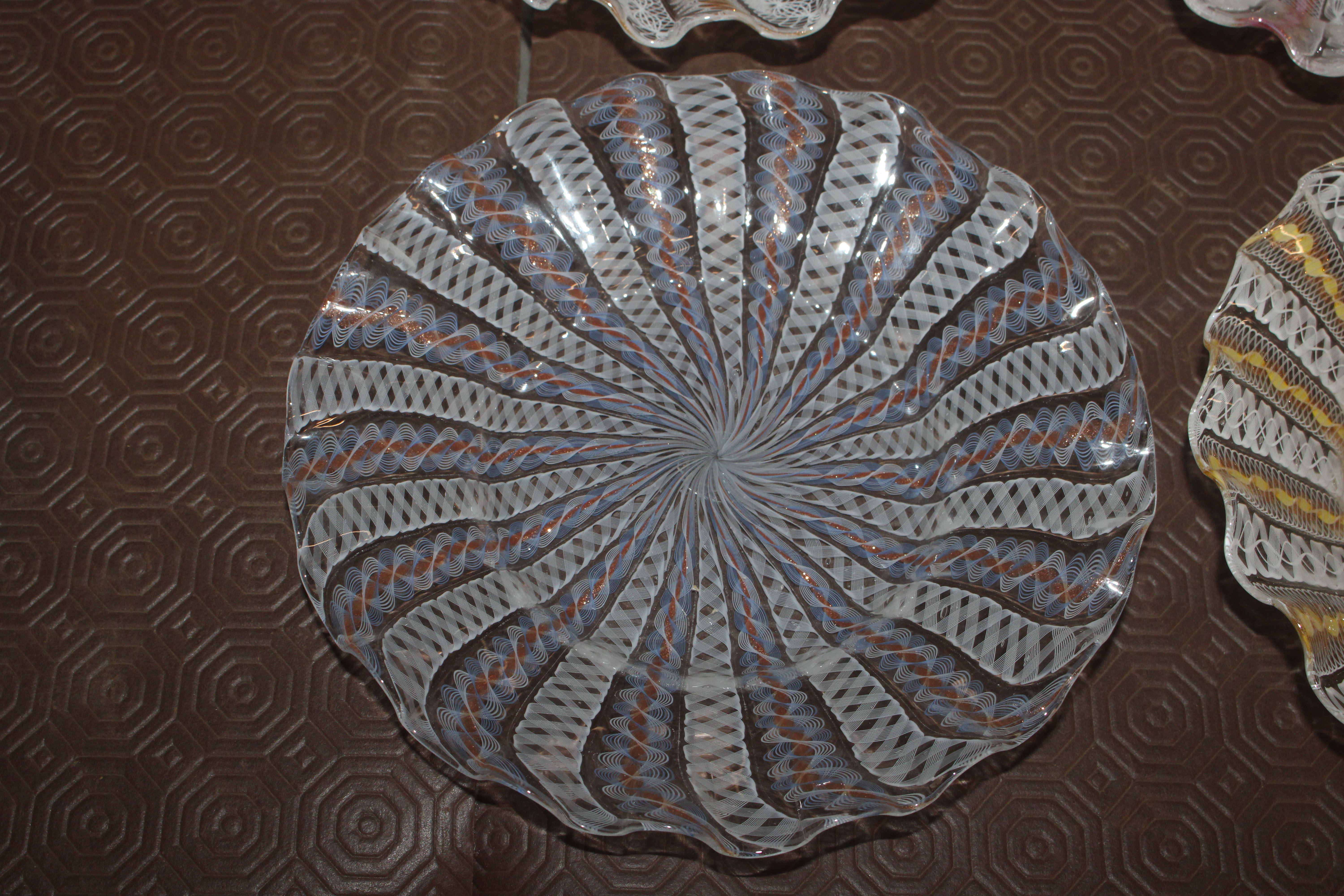 Four Salviati Murano Zanfirico style glass dishes - Image 5 of 13