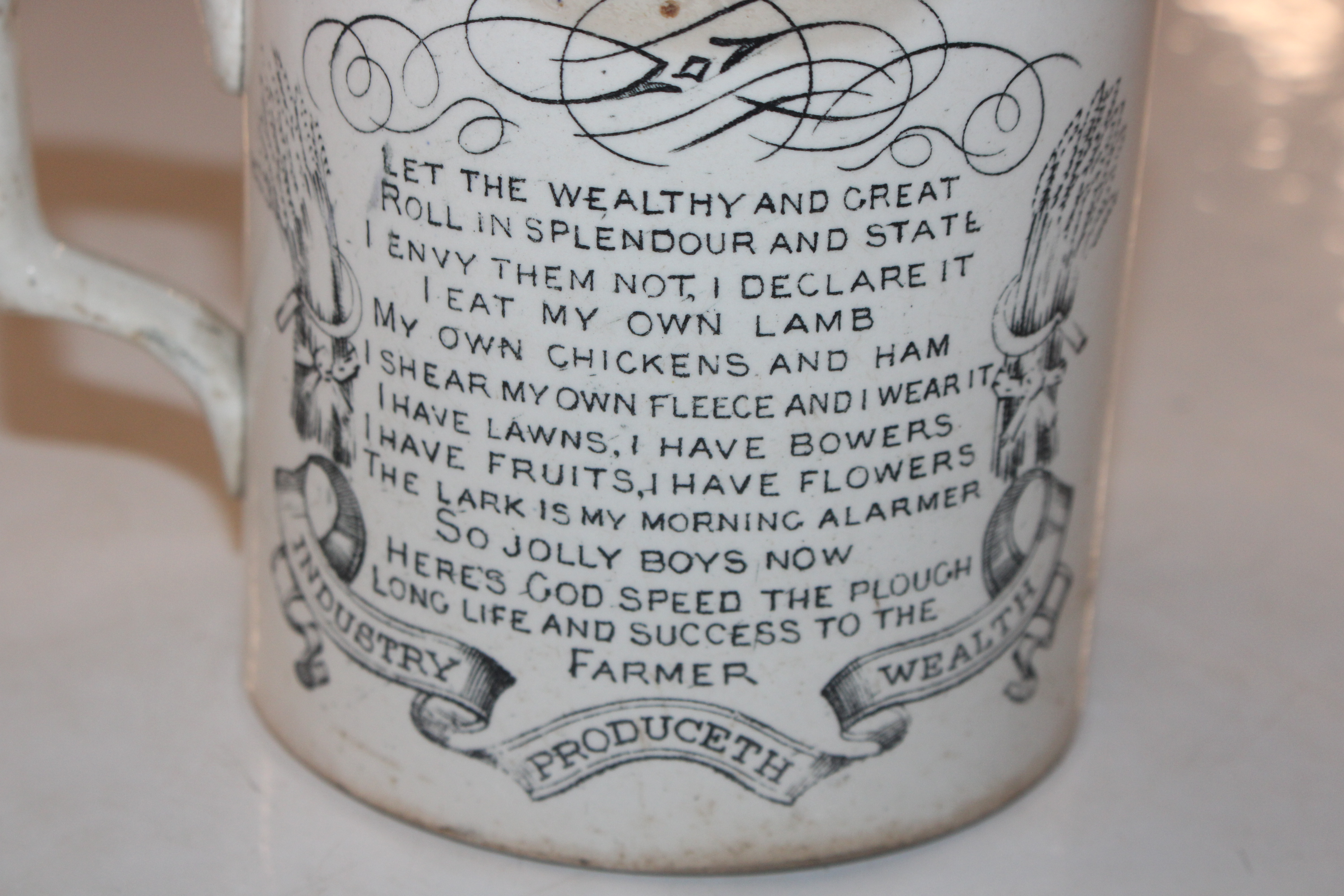 A Farmers Arms "God Speed The Plough" mug AF - Image 3 of 9