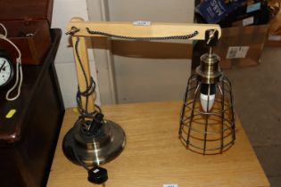 An Angle Poise type table lamp