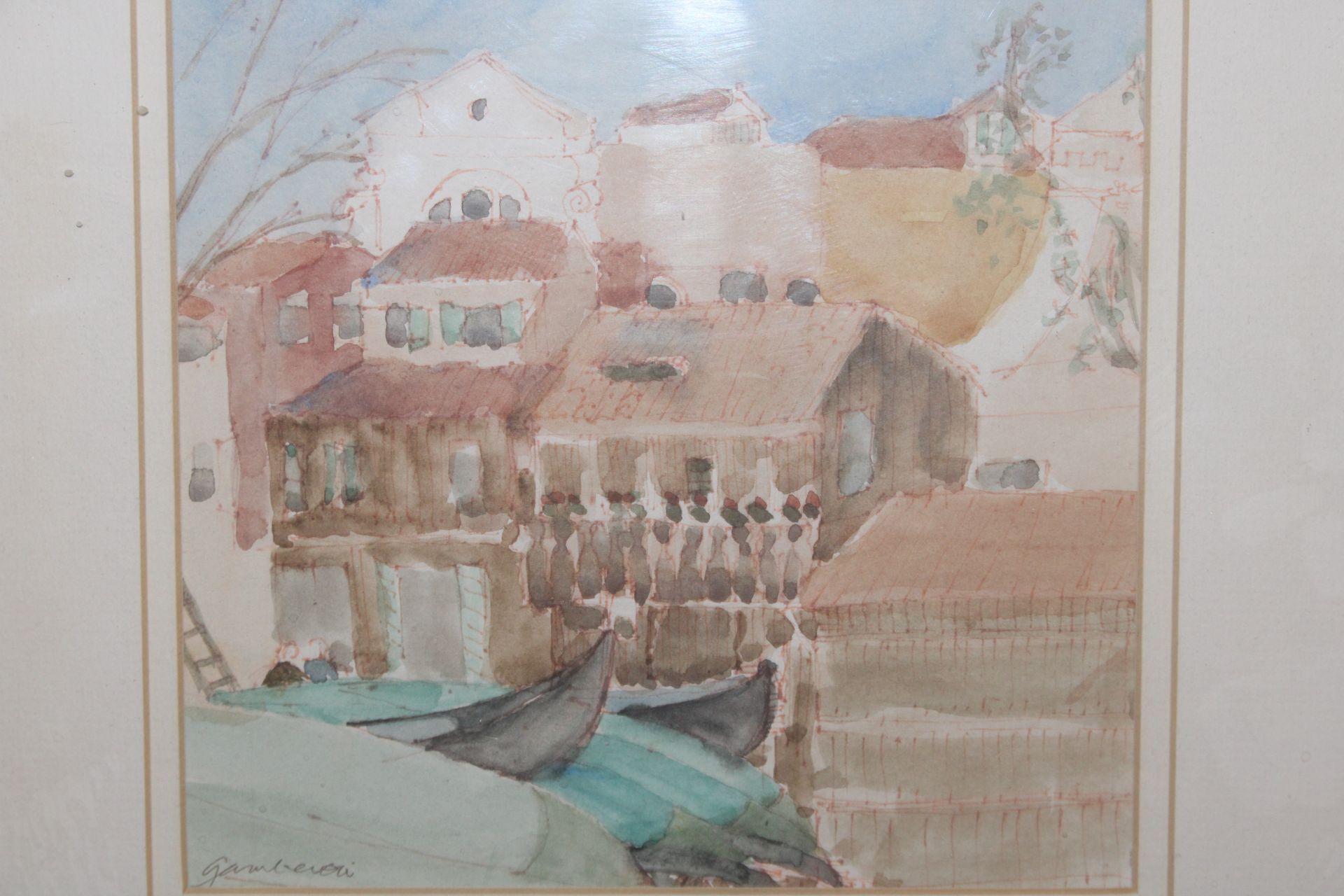 Victoria Gamberoni, watercolour study of a Venetia - Image 2 of 3