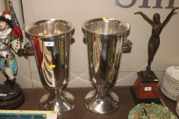 A pair of WMF plated Champagne buckets decorated m