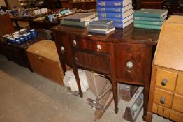 A late 19th Century mahogany bow front sideboard