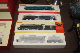 A Hornby OO scale model R2348/BR Co. Diesel Electric Resolution Class 50, with original box; and a