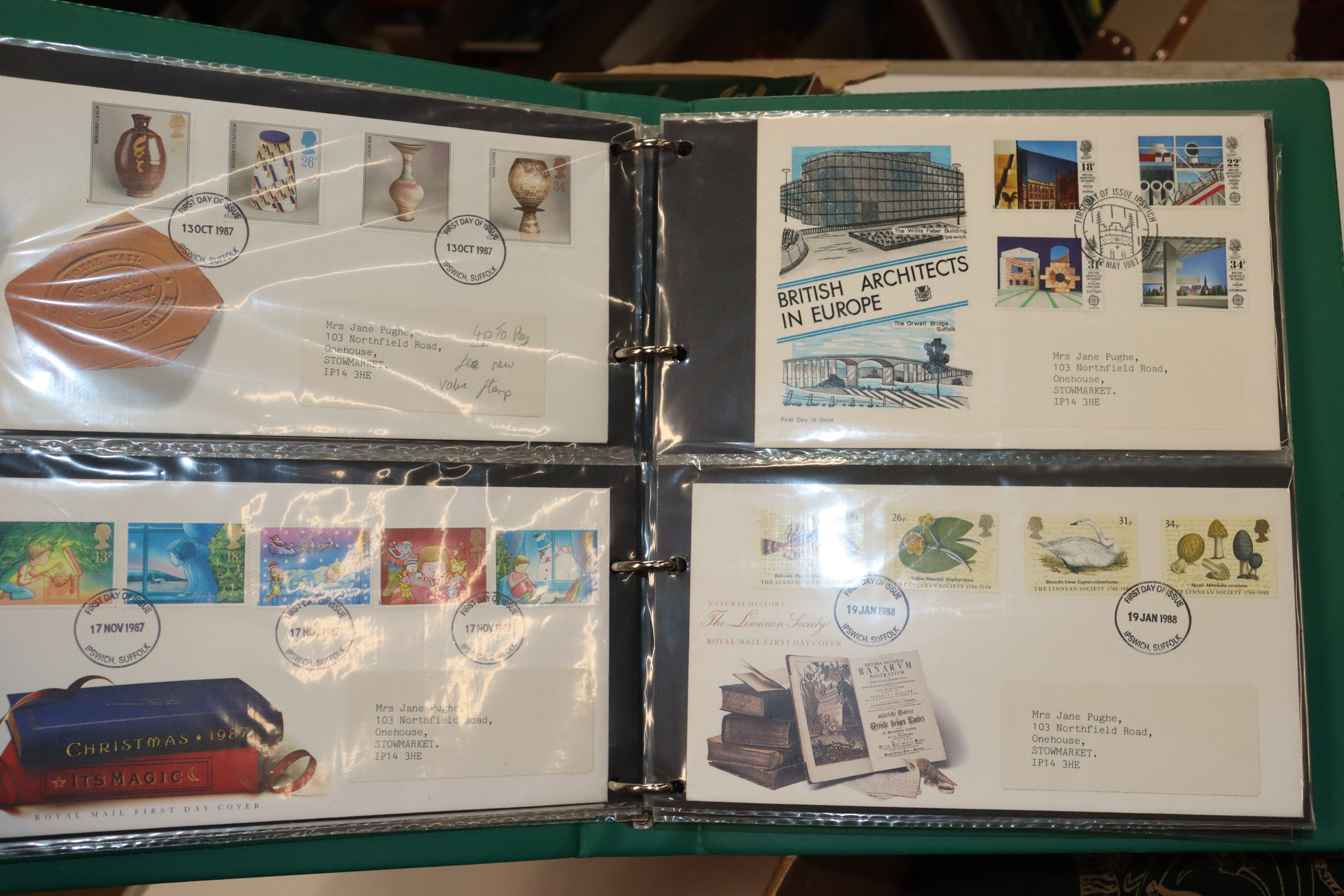 Three boxes containing various post-cards and Firs - Image 11 of 19