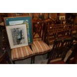 A set of four Edwardian dining chairs AF