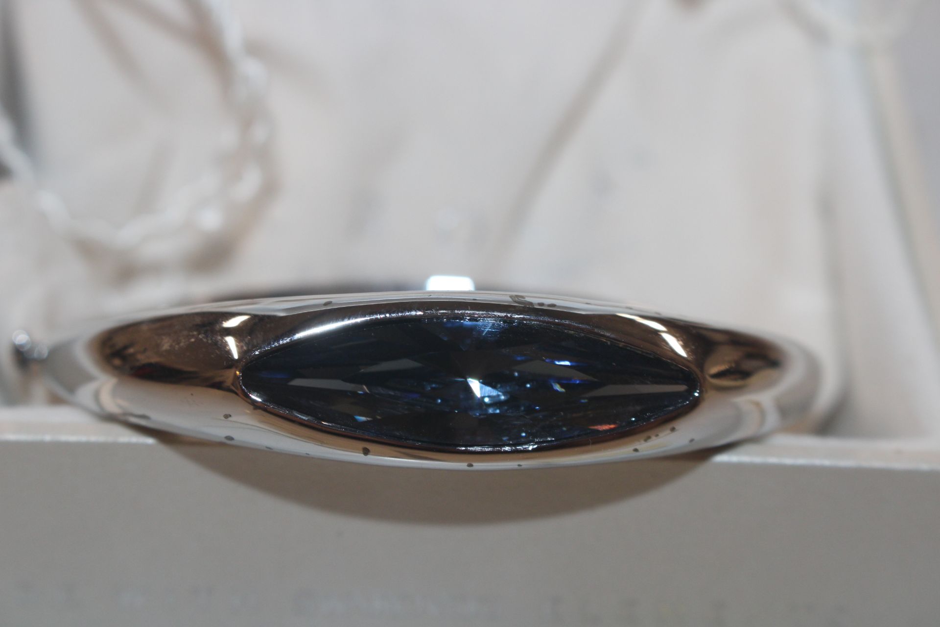 A Swarovski Aurora blue stone bangle - Image 3 of 5