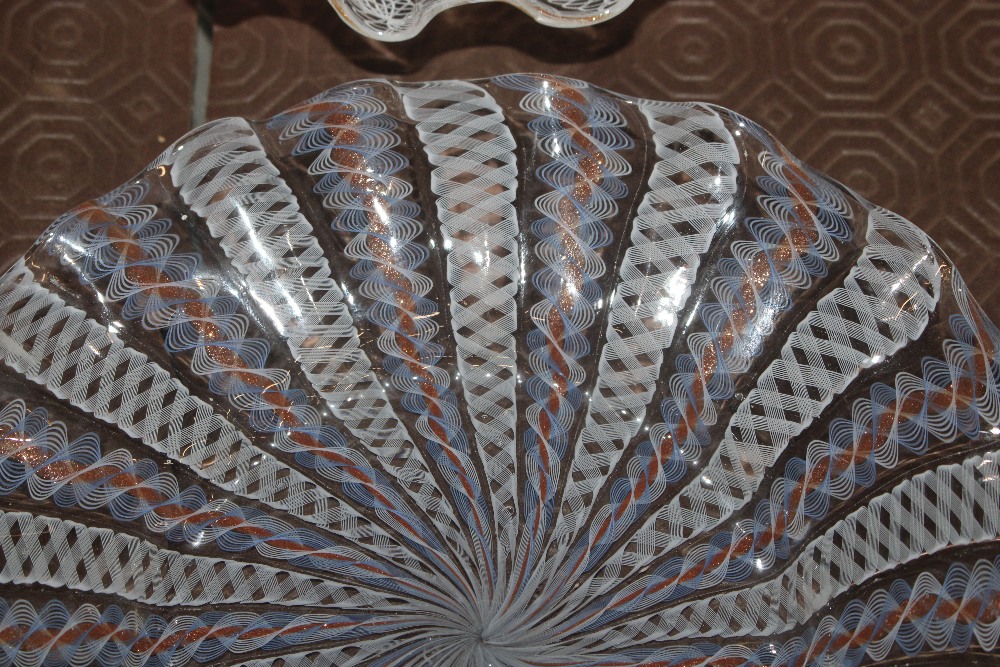 Four Salviati Murano Zanfirico style glass dishes - Image 6 of 13