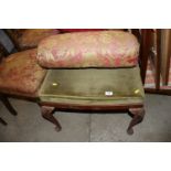 A 19th Century dressing table stool
