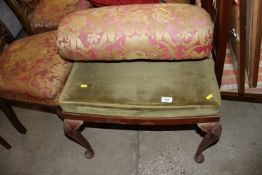 A 19th Century dressing table stool