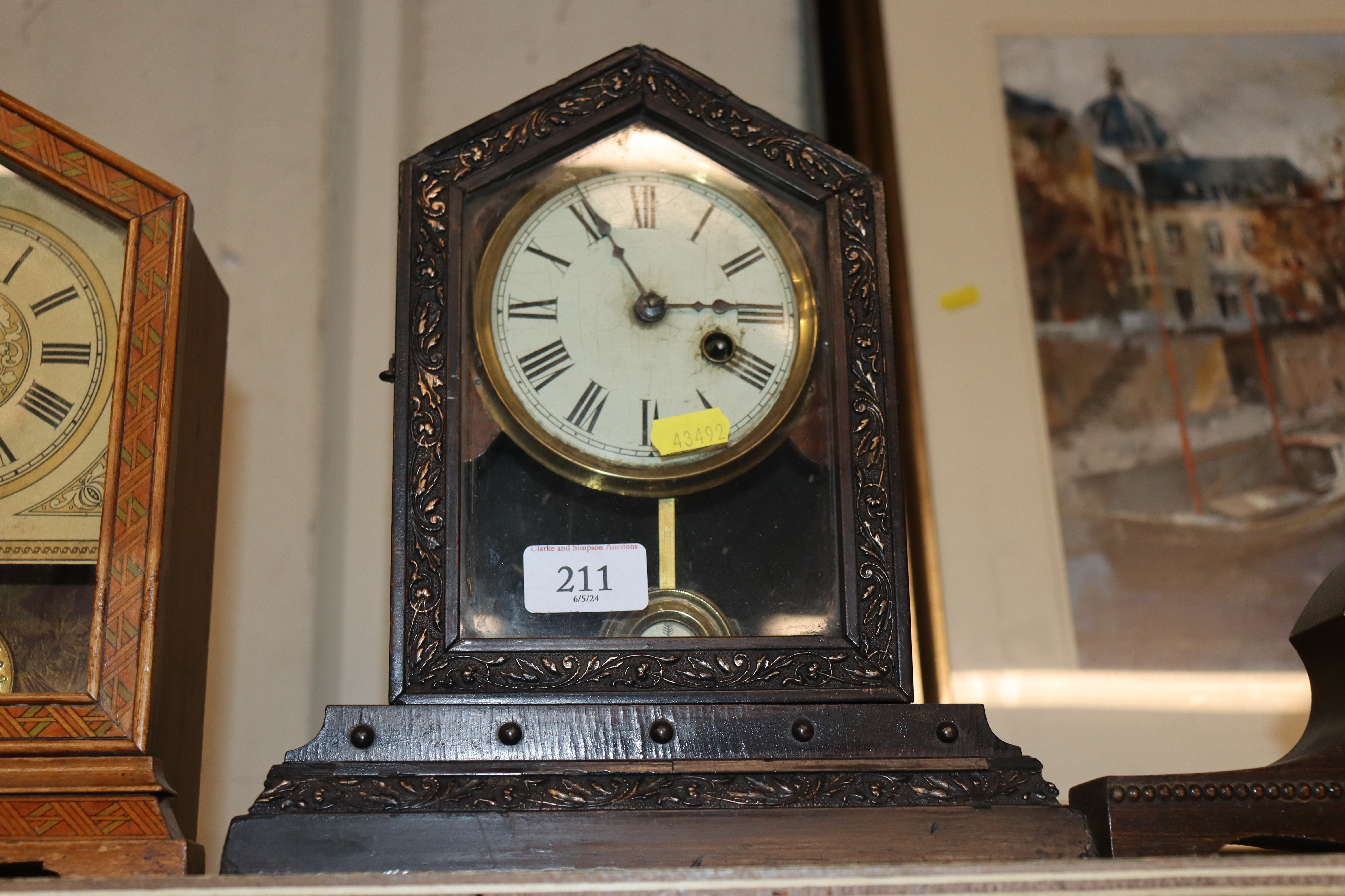 Three mantel clocks - Image 4 of 7