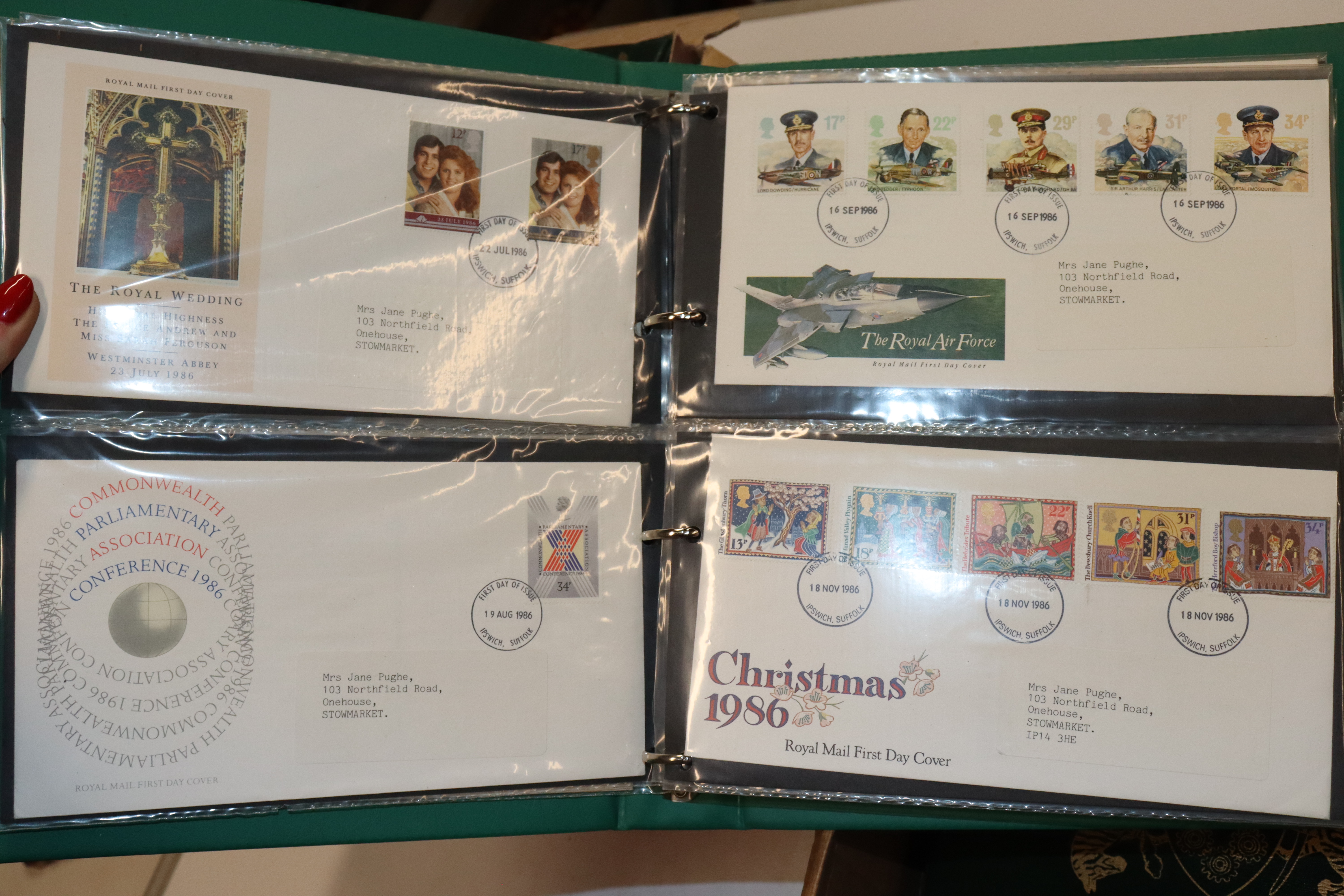 Three boxes containing various post-cards and Firs - Image 12 of 19