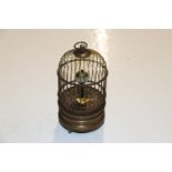 A bird cage clock