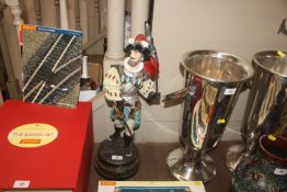 A painted tin figure depicting a cavalier