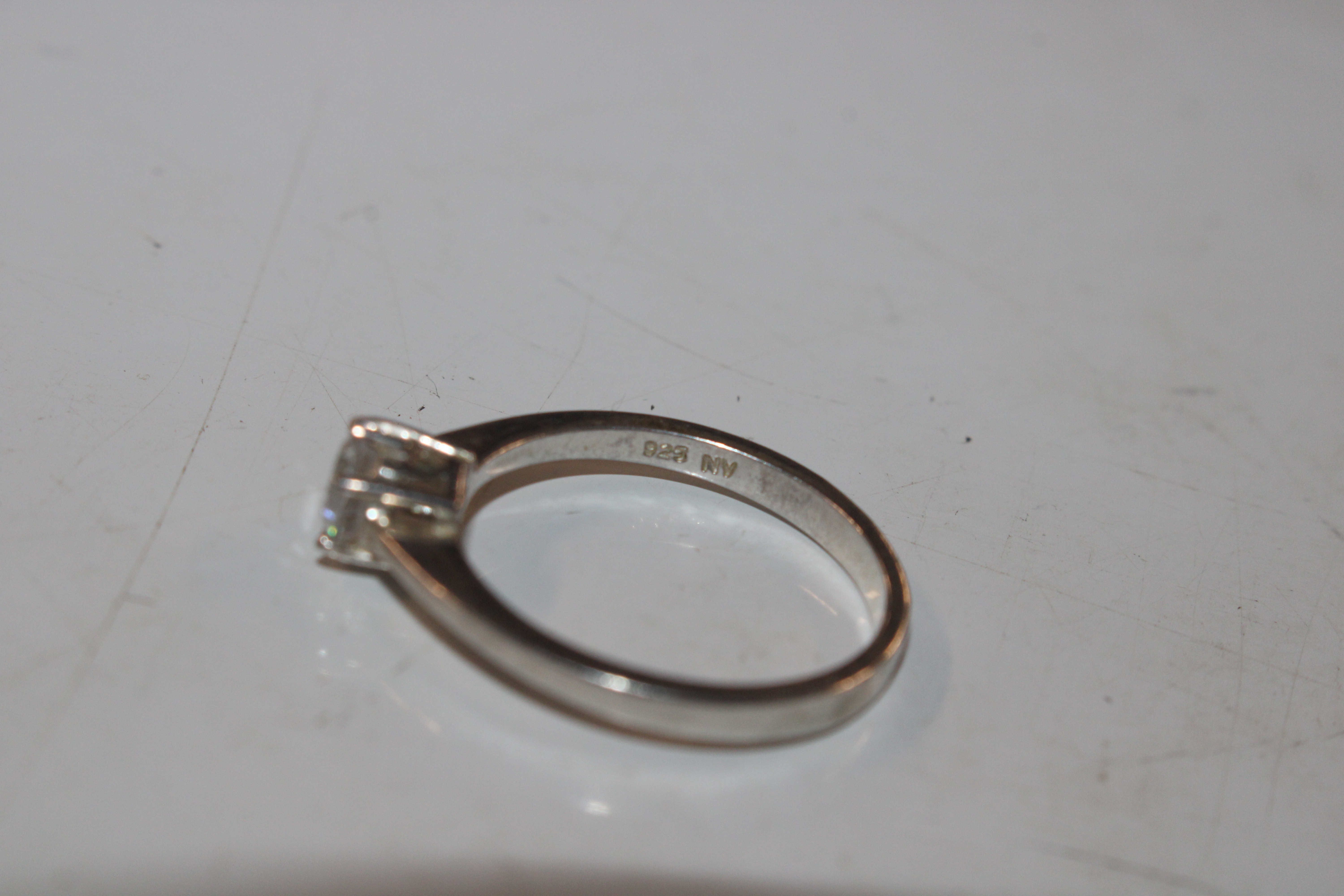 Seven Sterling silver rings to include diamond, ru - Image 13 of 20