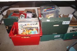 Eight boxes of various books and records