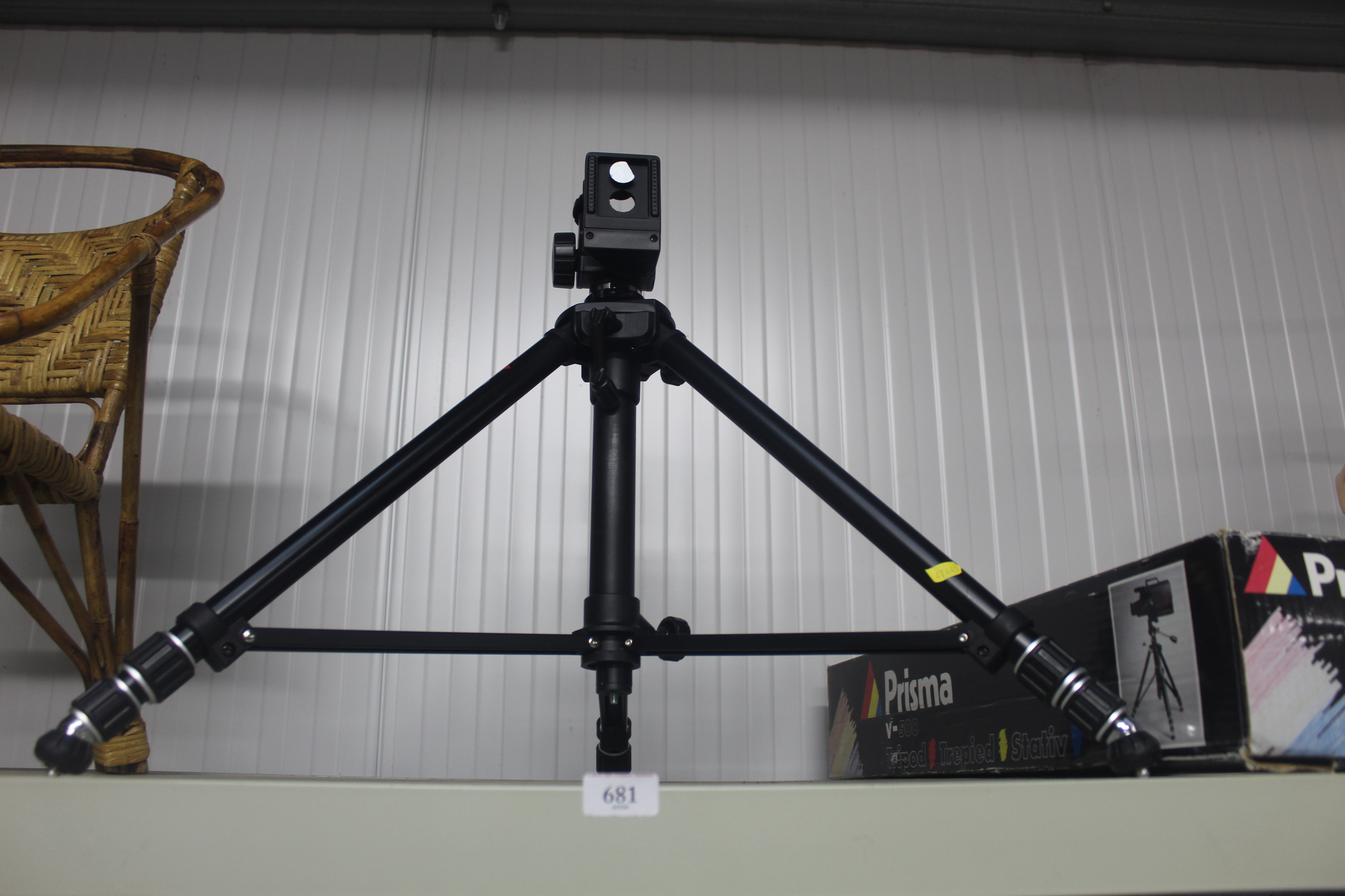 A camera tripod