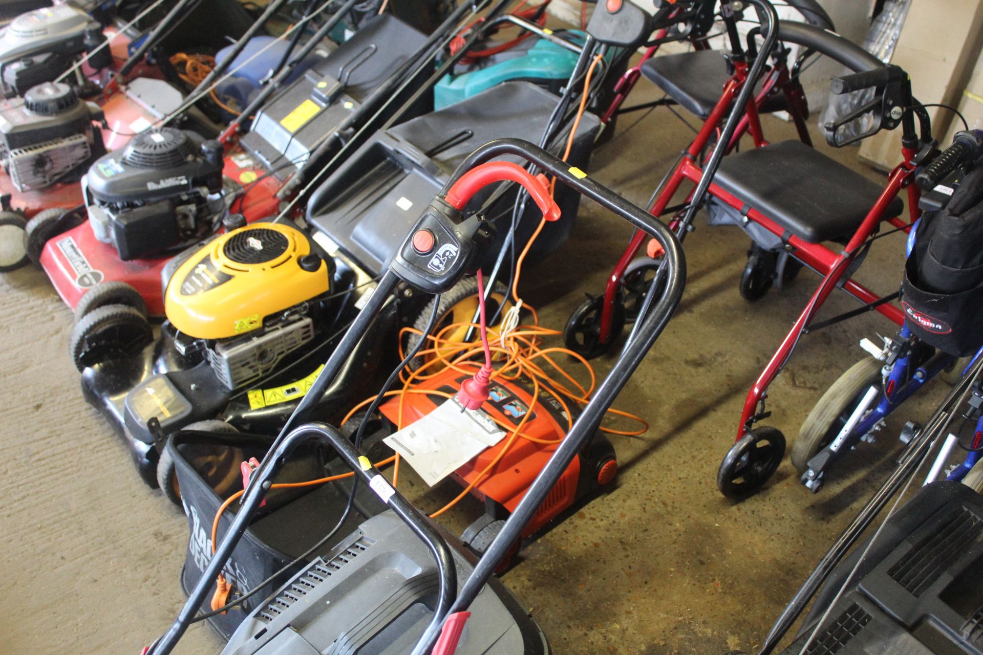 A Qualcast electric lawnmower lacking power cable - Image 3 of 3