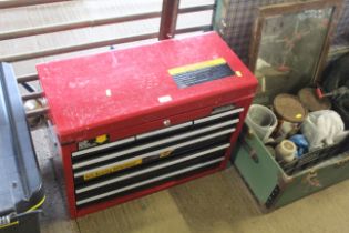 A Halfords professional seven drawer tool chest