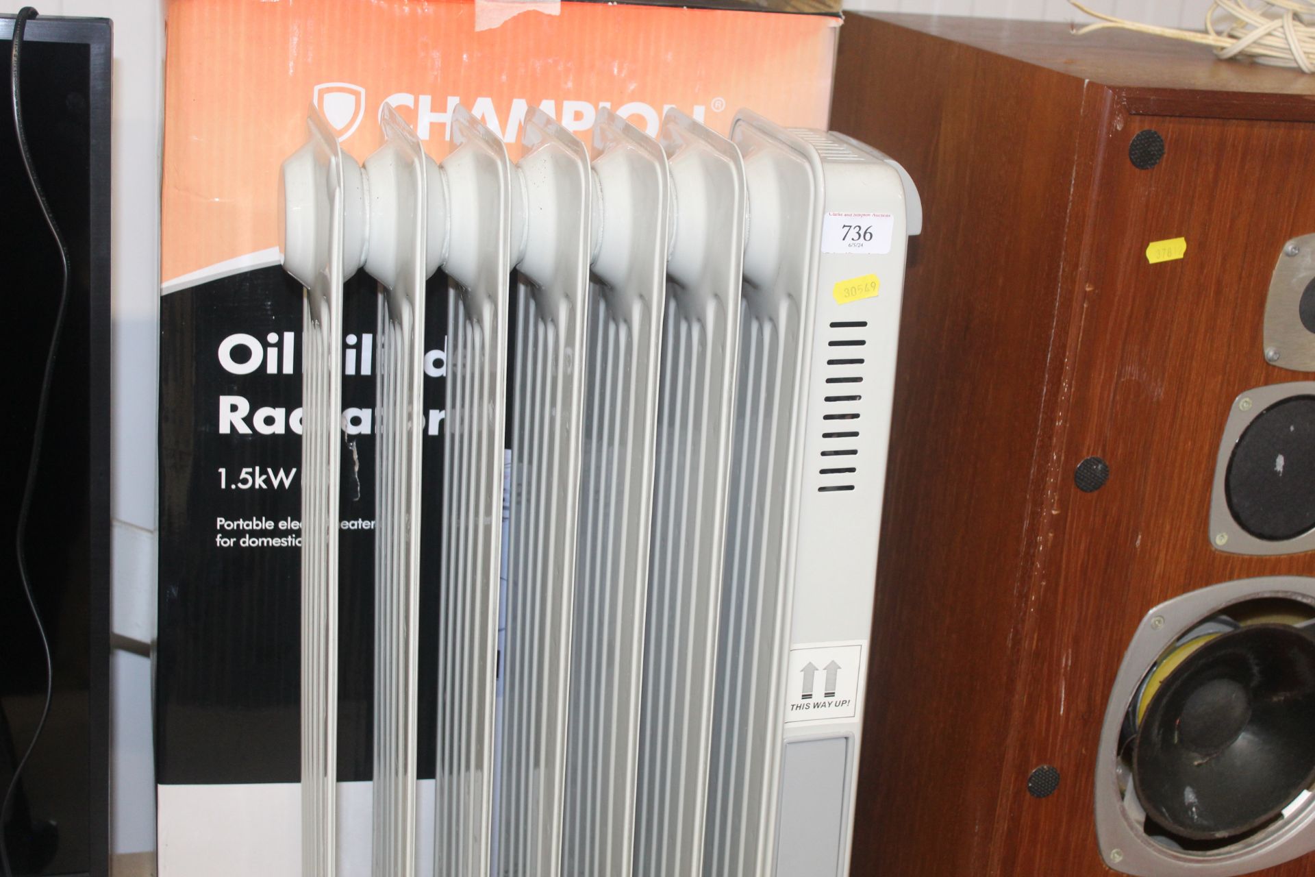 A Champion oil filled radiator - Image 2 of 2