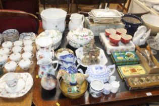 A collection of decorative china to include Coalport "Hong Kong" patterned vase, Spode "Stafford"