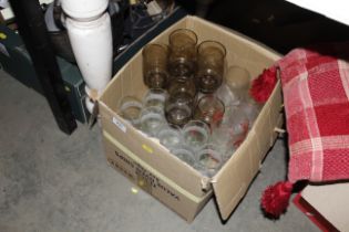 A box of drinking glasses