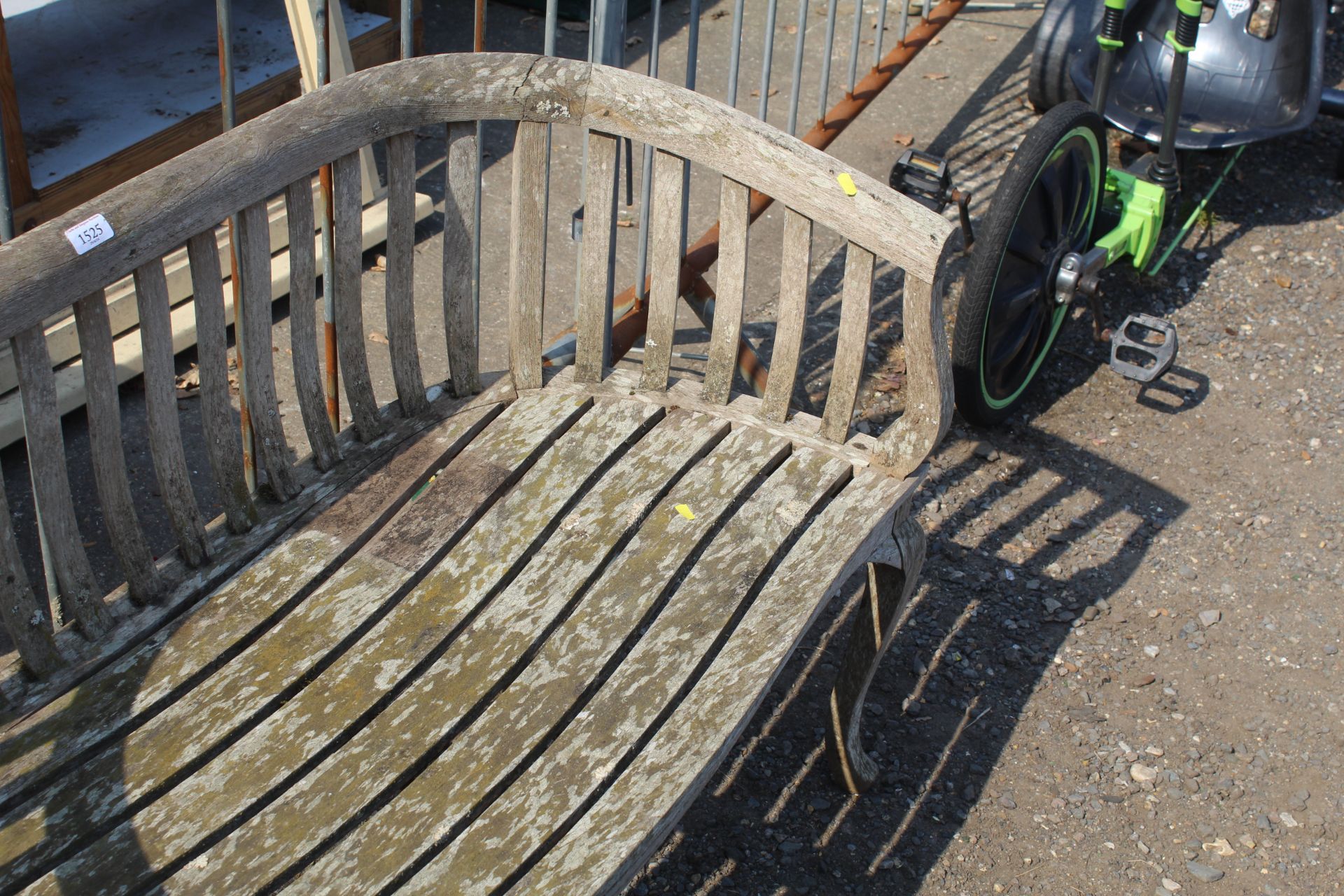 A hardwood two seater garden bench - Image 2 of 3