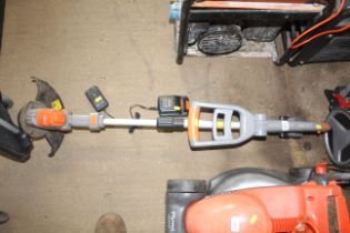 A Terratek cordless electric strimmer with 1.5Ah b