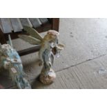 A cast iron statue of a standing fairy (123)