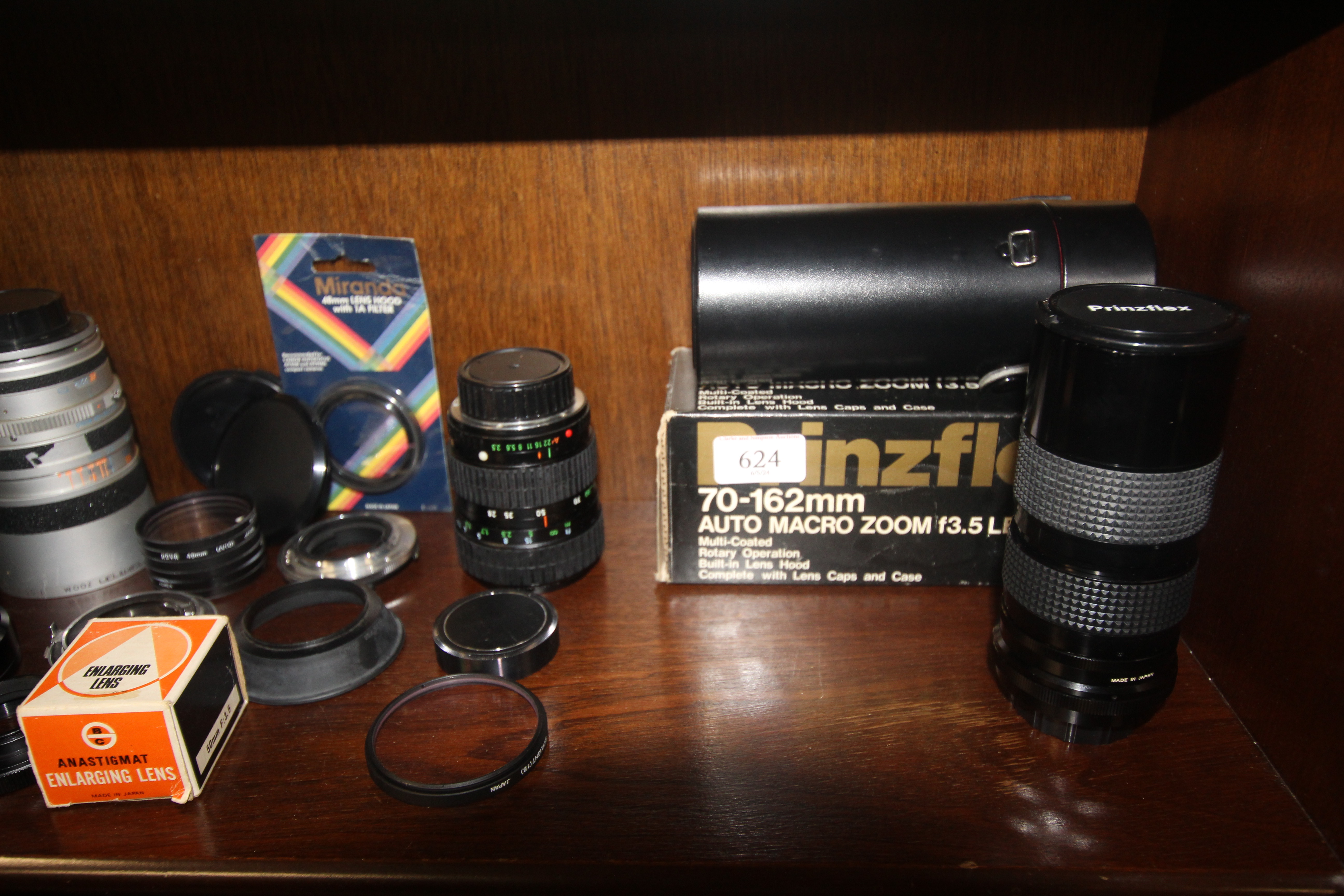 Eight various camera lenses etc - Image 3 of 3