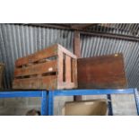 Two wooden egg packing crates ' S.A.P. P.A. of Bur