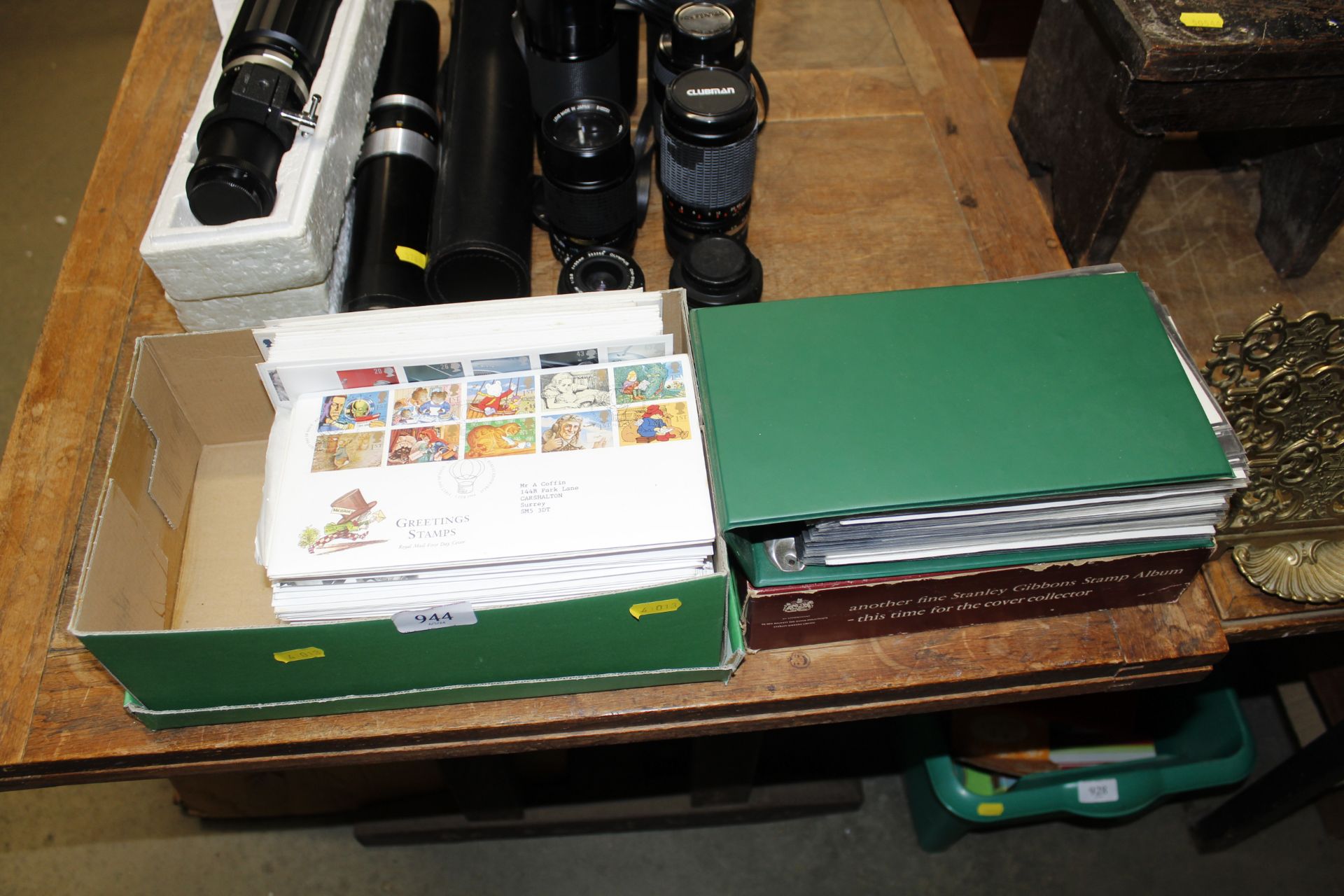 A box and an album of First Day covers