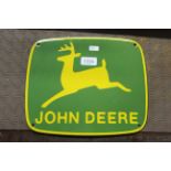 An enamelled sign for 'John Deere' (240)