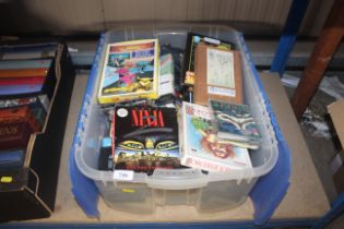 A box of Commodore 64 and other vintage video game