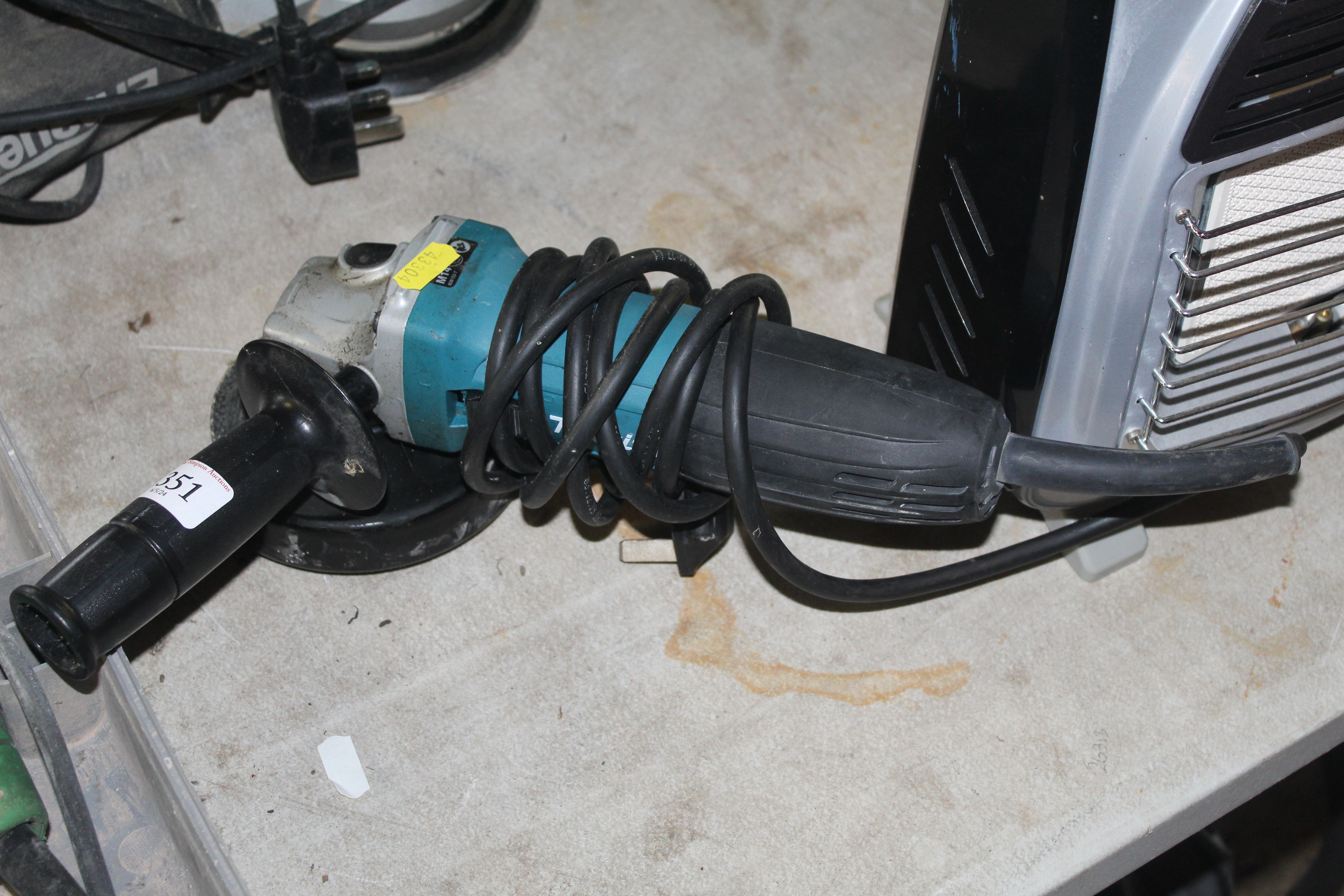 A Makita GA4530R 240v angle grinder