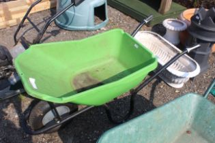 A Haemmerlin lightweight plastic wheelbarrow