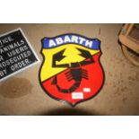 An enamelled sign for a Abarth (241)