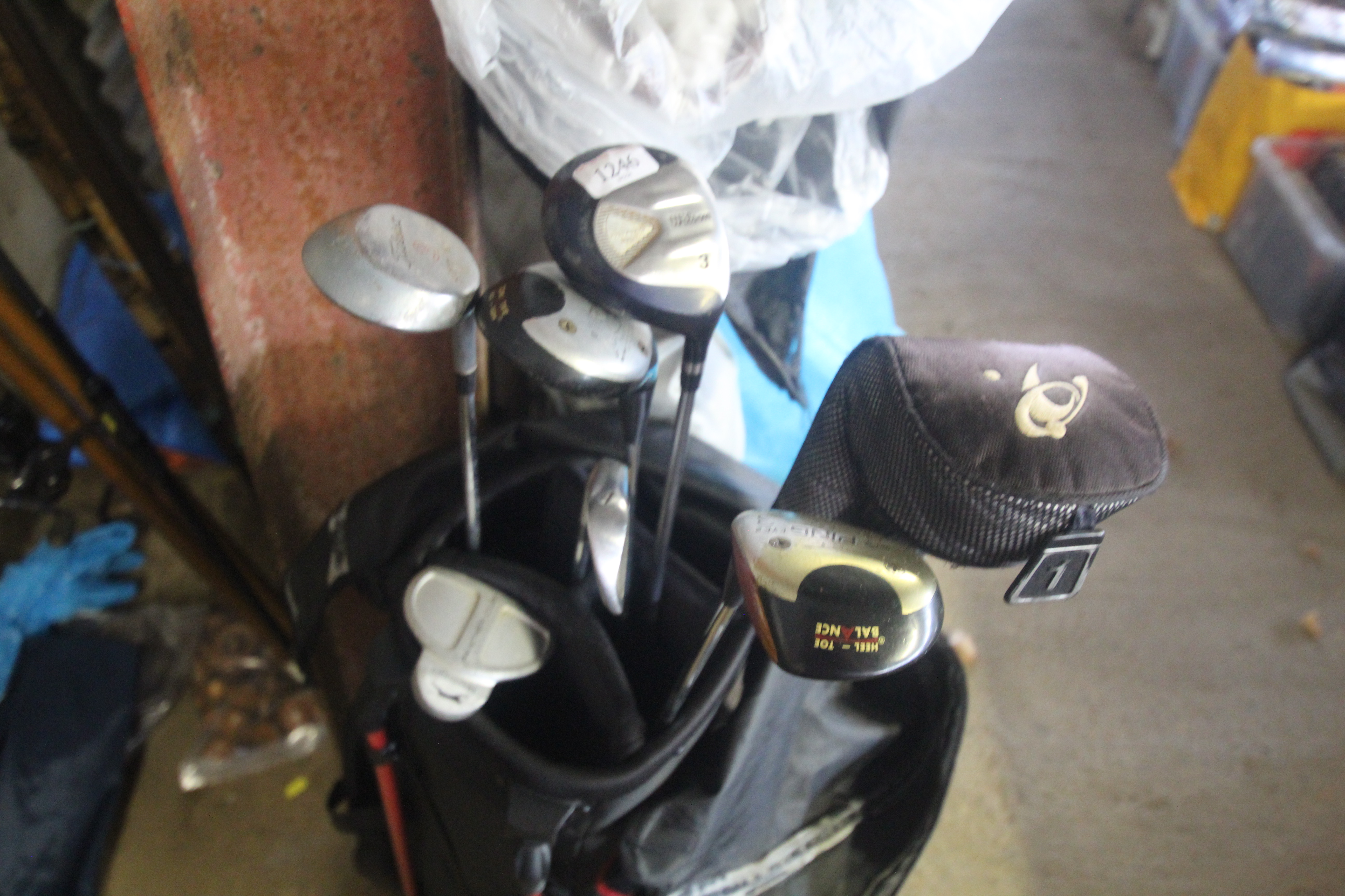 A Titleist golf bag and contents of clubs includin - Image 2 of 2