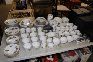 A collection of Royal Worcester 'Evesham' patterne