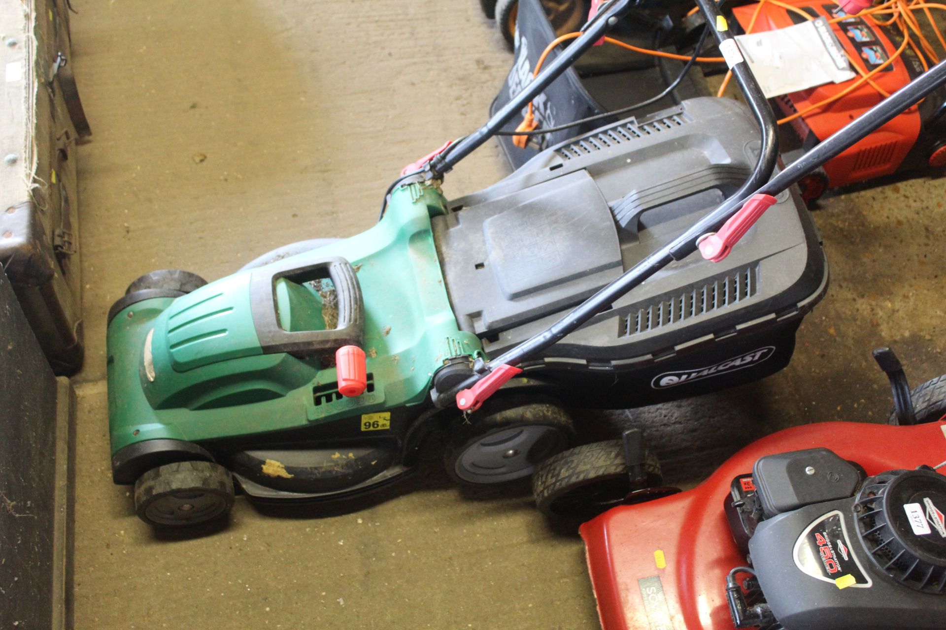 A Qualcast electric lawnmower lacking power cable - Image 2 of 3
