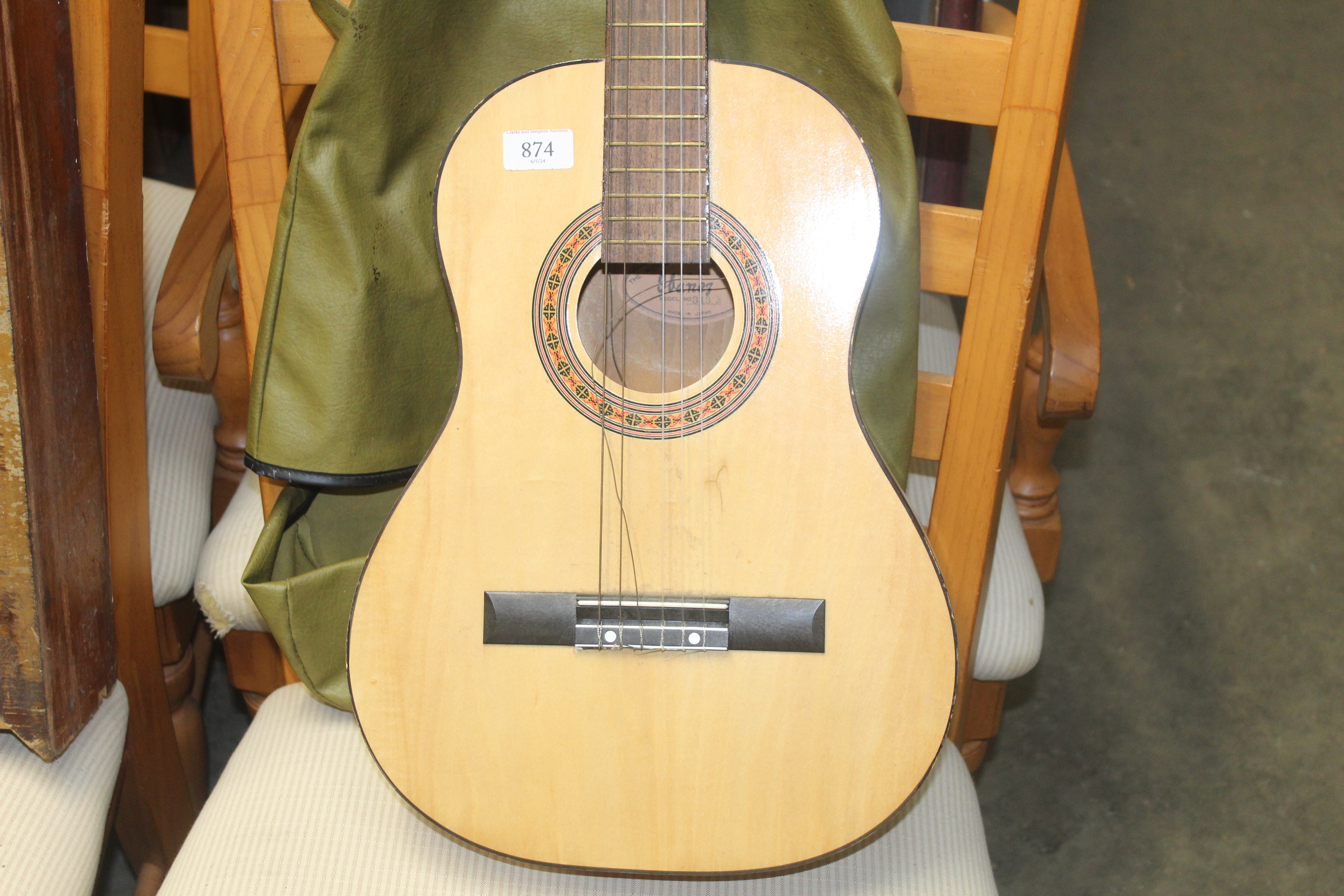 An acoustic guitar in carrying bag - Image 2 of 3
