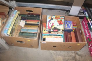 Two boxes of various books