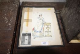 A framed and glazed study signed G M T Morris 1954