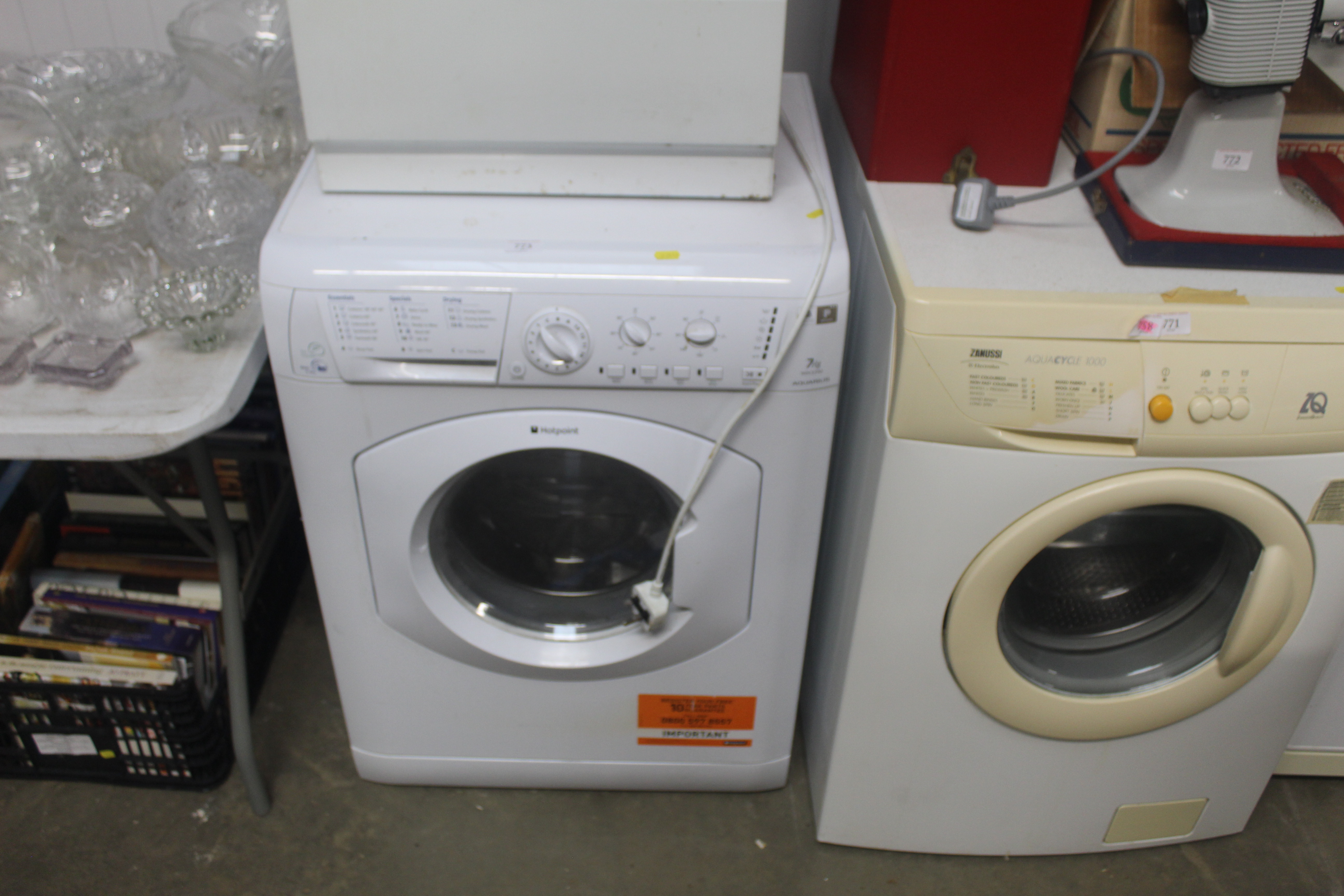 A Hotpoint Aquarius washing machine