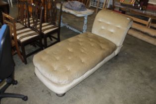 A button down upholstered day bed