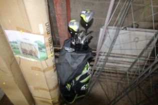 A Dunlop 65 golf bag and quantity of Dunlop 65 go